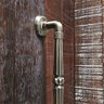 Puxador Duplo Victoria 305mm Bronze Antigo Porta Pivotante Correr Passagem Madeira Vidro Rústico - 6