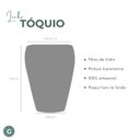 Ver imagem 2 de Vaso Vietnamita Fibra de Vidro Tóquio g 74cm Grande Plantas Ouro