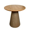 Ver imagem 1 de Mesa Lateral Em Lamina Natural Nogueira Tampo 51 Cm Marrom