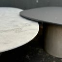 Ver imagem 6 de Conjunto de Duas Mesas de Centro Orgânica 80 Cm Mármore e Laqueado