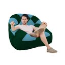 Ver imagem 2 de Poltrona Paloma Escritório Sala Pé Plástico Suede Verde e Suede Azul Turquesa - Dominic Decor
