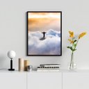 Ver imagem 2 de Quadro Decorativo Cristo Redentor entre Nuvens 45x34cm:madeira Branca
