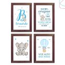 Ver imagem 1 de Quadros Decorativos Infantil Elefantinho Baby no Balão:tabaco