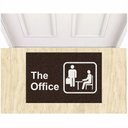 Ver imagem 1 de Tapete Capacho Divertido The Office o Escritório Decorativo.:marrom/60x40 Cm.