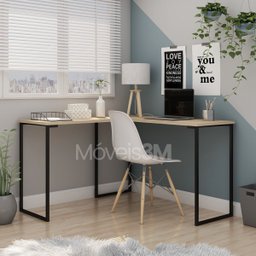 3 Pés Base De Mesa 75cm Quadrada Metal Escrivaninha Aparador:Preto - 2