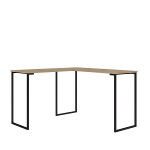 3 Pés Base De Mesa 75cm Quadrada Metal Escrivaninha Aparador:Preto