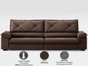 Ver imagem 6 de Sofá com Carregador Usb e Molas no Assento Retrátil Reclinável Nice 2,10m Velosuede - Netsofas