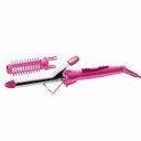 Ver imagem 3 de Conjunto Secador Chapinha Escova Mondial Fashion Rosa Bivolt