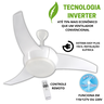 Ventilador Teto Ventisol Vortice LED Inverter Controle Remoto Branco Biv - 2