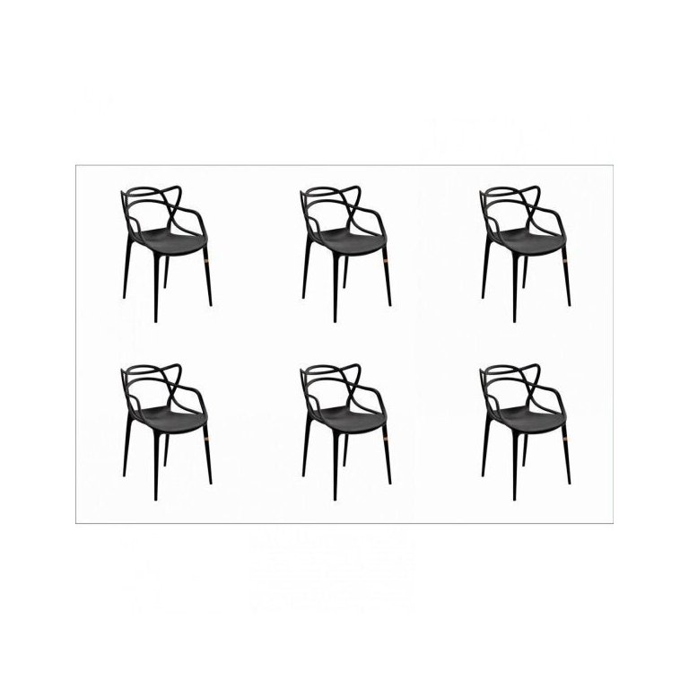 Kit 6 Cadeiras Allegra