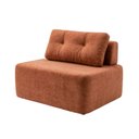 Ver imagem 3 de Sofá Modular Cielo 120cm Recepção Loja Sala de Estar Bouclê Terracota - Montanari's Decor