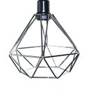 Ver imagem 2 de Lustre com 2 Pendentes Aramados Diamante - Cromado - 2-2100-11