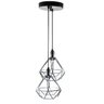 Lustre com 2 Pendentes Aramados Diamante - Cromado - 2-2100-11 - 1