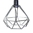 Ver imagem 2 de Lustre com 3 Pendentes Aramados Diamante - Cromado - 3-2100-11