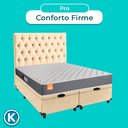 Ver imagem 4 de Conjunto Cama Box Bau Blindado Queen + Colchão D23 Pro Inducol + Cabeceira