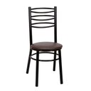 Ver imagem 3 de Kit 4 Cadeiras para Sala de Jantar Pintadas CC33 Preto/Marrom