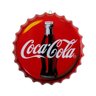 Placa Tampa de Garrafa Decorativa 35 cm Coca Cola - 1