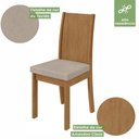 Ver imagem 5 de Conjunto Mesa Celebrare Com Tampo 4 Cadeiras Naturale Athenas Móveis Lopas