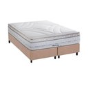 Ver imagem 1 de Conjunto Box Queen: Colchão Molas Herval Maxspring American + Base Crc Suede Clean (158x198)