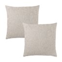 Ver imagem 1 de Kit 2 Capas Almofada Quadrada Bouclé 43x43 – Zíper Invisível, Texturizado
