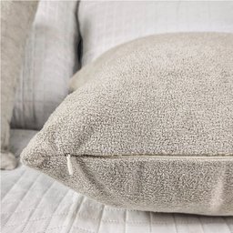 Kit 2 Capas para Almofada em Bouclé Quadrada Várias Cores Cor:bege - 5