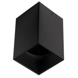 Spot Plafon Sobrepor Quadrado Metal para Dicróica Preto Stella - 1 Spot Plafon Sobrepor Quadrado Metal para Dicróica Preto Stella - 1