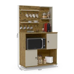 Cantinho do Café Aconchego Nature/off White - Patrimar - 3