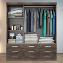 Ver imagem 3 de Guarda-Roupa Casal 3 Portas Correr 9 Gavetas com Espelho Capri