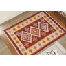 Tapete Turco Kilim - Antep - 1,40M x 2,00M - Vermelho - Desenho 002 - Niazitex - 1