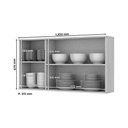 Ver imagem 2 de Armário Aéreo Heen 3 Portas Connect C56 1,20 Cm Duna/Cristal