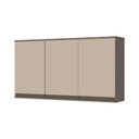Ver imagem 1 de Armário Aéreo Heen 3 Portas Connect C56 1,20 Cm Duna/Cristal