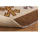 Ver imagem 2 de Tapete Turco Kilim - Antep - 1,40M x 2,00M - Marrom - Desenho 001 - Niazitex