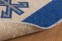 Ver imagem 2 de Tapete Turco Kilim - Antep - 1,40M x 2,00M - Azul - Desenho 001 - Niazitex