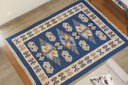 Ver imagem 1 de Tapete Turco Kilim - Antep - 1,40M x 2,00M - Azul - Desenho 001 - Niazitex