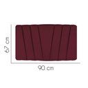 Ver imagem 2 de Painel Estofada Bélgica 90cm Solteiro Para Cama Box Quarto Suede Bordô - Gat Magazine