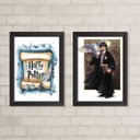 Ver imagem 2 de Kit 2 Quadros Infantis Vintage circo 33x24cm - com Vidro:madeira Preta