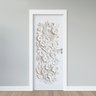 Adesivo de Porta - Relevo Floral Branco - 1