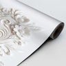 Adesivo de Porta - Relevo Floral Branco - 5