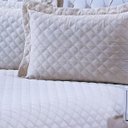Ver imagem 2 de Colcha Matelassê - Casal - Ultrasônica - com Porta Travesseiros - Sicilia - Marfim - Rozac
