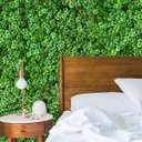 Ver imagem 1 de 9 Quadros Trevo Artificial Resistente para Jardim Vertical e Decoração Interna para Revestir Parede