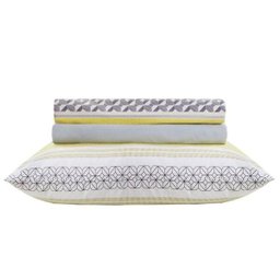 Jogo de Cama - Solteiro - Prata - 150 Fios - Miguel - 3 Peças - 100% Algodão - Santista - 3