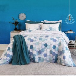 Jogo de Cama - Casal - Home Design - Axel - 4 Peças - 100% Algodão - Santista - 1