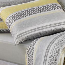 Jogo de Cama - Casal - Prata - 150 Fios - Miguel - 4 Peças - 100% Algodão - Santista - 2