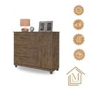 Ver imagem 6 de Comoda Prata Cor:canela Mizza Decor - Armário para Quarto
