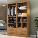 Ver imagem 1 de Closet Modulare 4 Gavetas 7 Prateleiras Cinamomo - Panorama Móveis