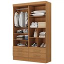 Ver imagem 2 de Closet Modulare 4 Gavetas 7 Prateleiras Cinamomo - Panorama Móveis