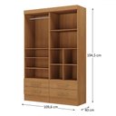 Ver imagem 4 de Closet Modulare 4 Gavetas 7 Prateleiras Cinamomo - Panorama Móveis