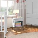 Ver imagem 1 de Mesa de Apoio Infantil Melinda com 1 Gaveta - Cinza