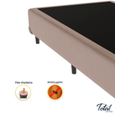 Ver imagem 3 de Cama Box Solteiro Suede Bege