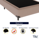 Ver imagem 2 de Cama Box Solteiro Suede Bege
